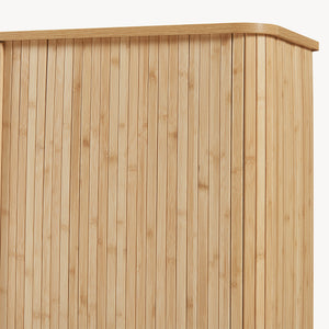 Sideboard Nordkapp dressoir met schuifdeuren 100x40x80 cm naturel [en.casa]
