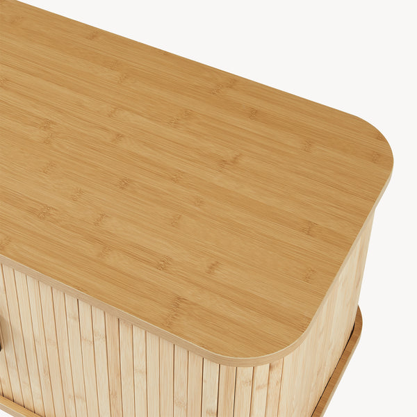 Schoenenkast Tvedestrand met zitkussen 50x80x40 cm naturel en beige [en.casa]