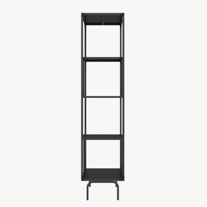 Boekenkast Færder 145x76x33 cm zwart mat [en.casa]