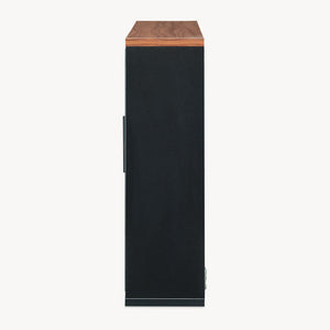 Spiegelkast Trond 50x60x15 cm Zwart/Walnootlook [en.casa]
