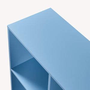 Bücherregal Colwyn 120x80x30 cm Blau [en.casa]