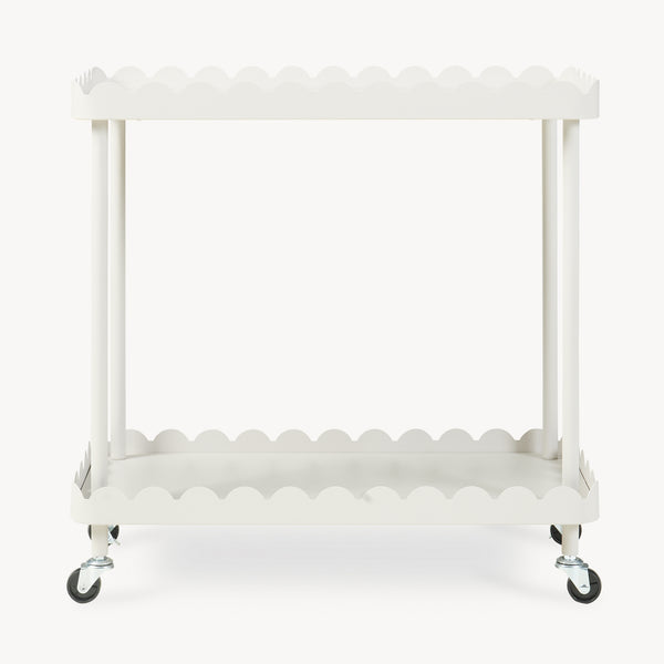 Serveerwagen Bolmanralu trolley 60x61x31 cm grijs [en.casa] 