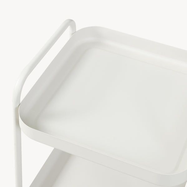 Serveerwagen Kelevn trolley 67x33x31 cm grijs [en.casa] 