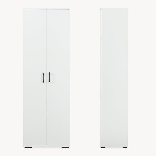 Kledingkast Chalvefted 175x60x35 cm Wit [en.casa]