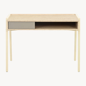 Bureau Boderas 107x55x78 cm Beige/Travertijn [en.casa]