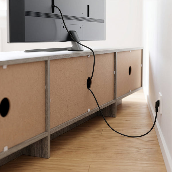 Tv-kast Kapipimso met 3 kleppen 194x31x37 cm eikenlook, grijs [en.casa]