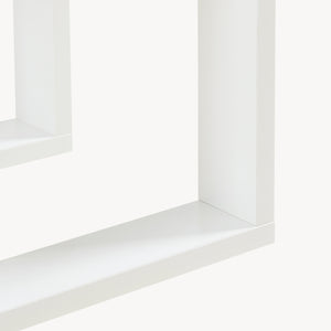 [en.casa] Bijzettafel Thyholm met plank 55x30x30 cm wit