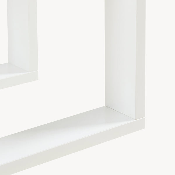 [en.casa] Bijzettafel Thyholm met plank 55x30x30 cm wit