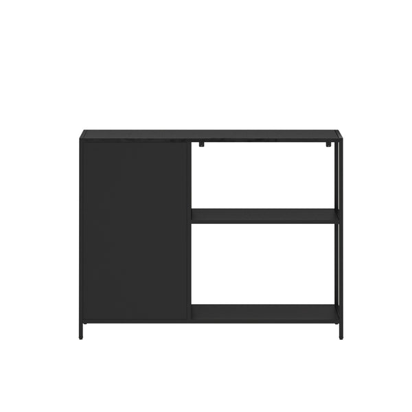 [en.casa] Metalen kast Viitasaari 75x100x30 cm zwart mat