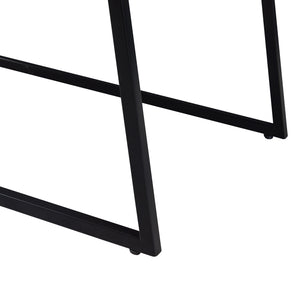 Salontafel Hyllestad set van 2 zwart en betonkleurig [en.casa]