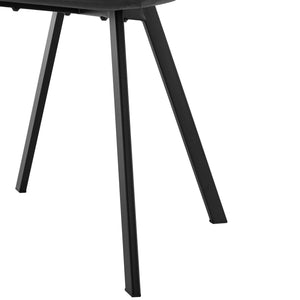 Eetkamerstoel Lexnitz 89x44x54 cm set van 4 donkergrijs en zwart [en.casa]
