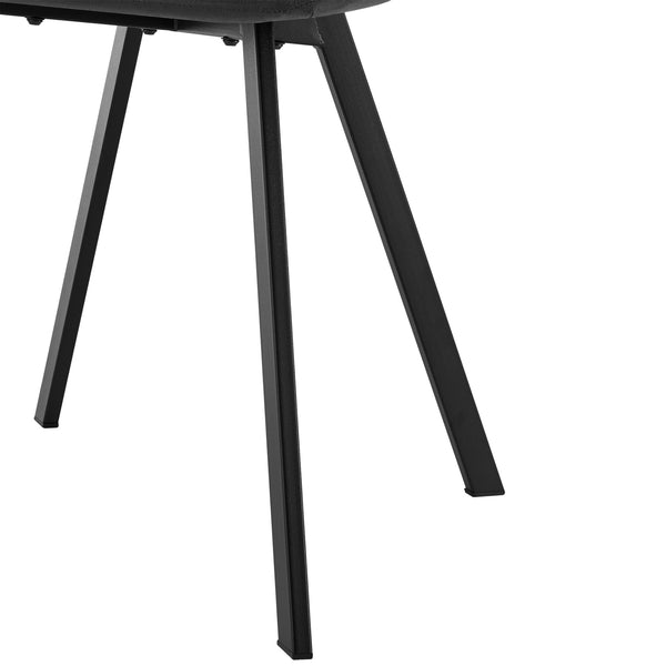 Eetkamerstoel Lexnitz 89x44x54 cm set van 4 donkergrijs en zwart [en.casa]