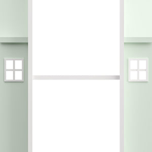Kinderkast Vipsali 108x40x40 cm mintgroen en wit [en.casa]