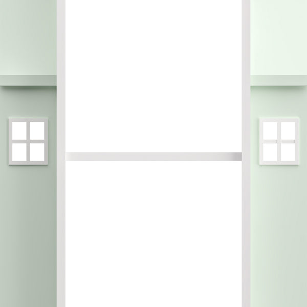 Kinderkast Vipsali 108x40x40 cm mintgroen en wit [en.casa]