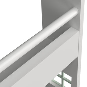 Kinderrek Vipsali huisvorm 106x60x12 cm mintgroen en wit [en.casa]