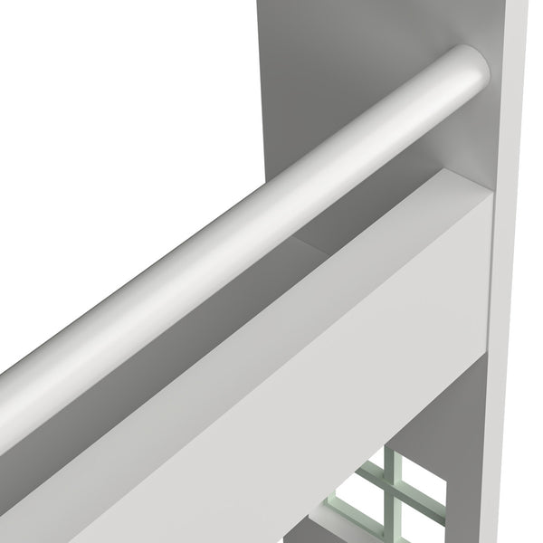 Kinderrek Vipsali huisvorm 106x60x12 cm mintgroen en wit [en.casa]