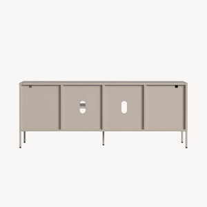 TV meubel Kliri met lades en deur 150x35x58 cm camel [en.casa] 