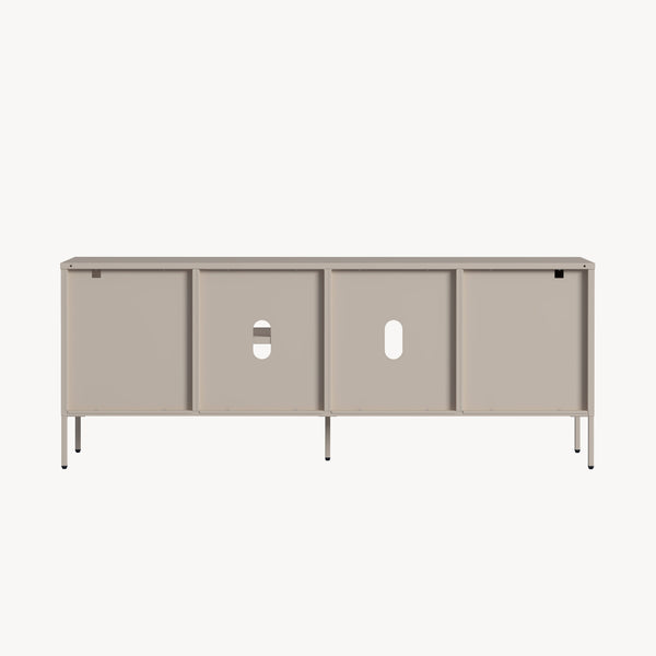 TV meubel Kliri met lades en deur 150x35x58 cm camel [en.casa] 