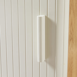 Nachtkast Ferrersp 50x40x40 cm eikenkleurig havermout en naturel [en.casa]