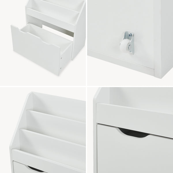Kinderrek Sirlstalo 70x63x30 cm Wit [en.casa]