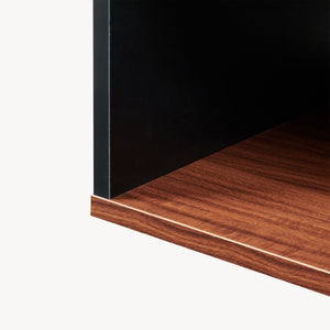 Salontafel Trond 80x40x42 cm Zwart/Walnoot [en.casa]