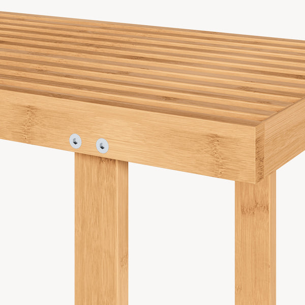 Zitbank Aarela 91x41x38 cm Bamboe [en.casa]