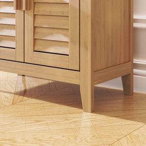 Bijzetkast Rirg 92x50x25 cm Bamboe Naturel [en.casa]