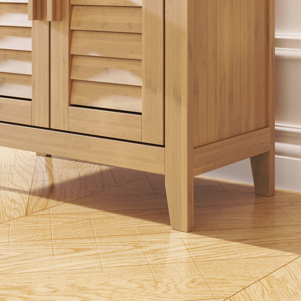 Bijzetkast Rirg 92x50x25 cm Bamboe Naturel [en.casa]