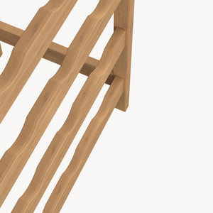 Wijnrek Fillby met glashouder bamboe 80x30x85 cm naturel [en.casa] 