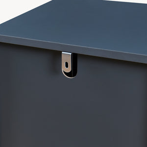 Badkamerkast Svanes 90x30x30 cm Donkergrijs/Natuur [en.casa]