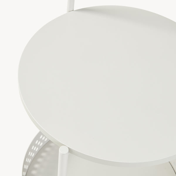 Serwagen Jässaatka staal 76x40 cm grijs [en.casa]