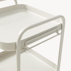 Serveerwagen Kelevn trolley 67x33x31 cm grijs [en.casa] 
