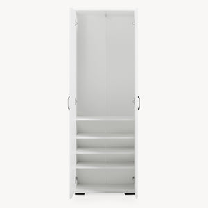 Kledingkast Chalvefted 175x60x35 cm Wit [en.casa]