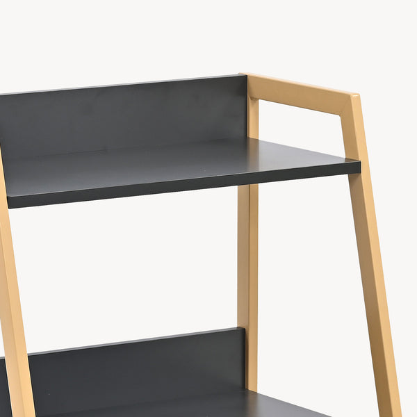 Stellingkast Kuomi 84x53x47 cm Beige/Donkergrijs [en.casa]