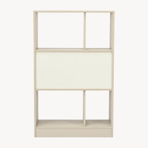 Boekenkast Karena 112x70x30 cm Crèmewit/Eikenlook [en.casa]