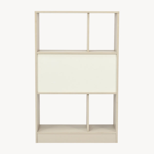 Boekenkast Karena 112x70x30 cm Crèmewit/Eikenlook [en.casa]