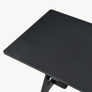 Bureau Bostenenna 120x60x75 cm Zwart met Houtnerf [en.casa]