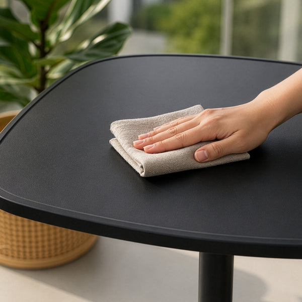 Outdoor bistrotafel Foggia 75x70x70 cm staal antracietgrijs [casa.pro]
