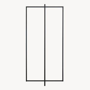 Kapstok Norjad 160x80x41 cm Metaal Zwart [en.casa]