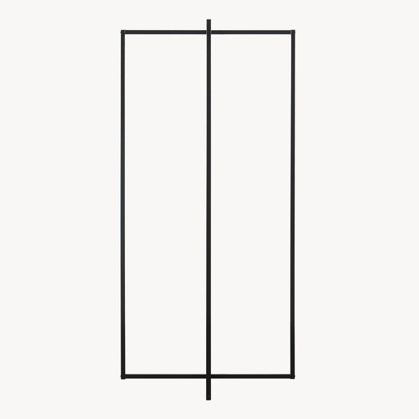 Kapstok Norjad 160x80x41 cm Metaal Zwart [en.casa]