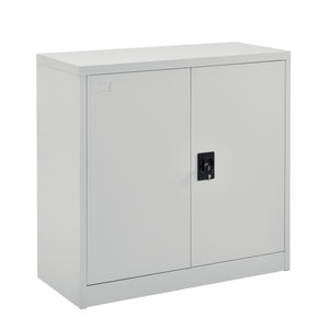Kantoorkast metaal met slot sleutels en planken 90x40x90 cm - verschillende kleuren