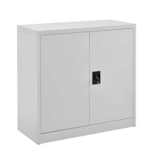 Kantoorkast metaal met slot sleutels en planken 90x40x90 cm - verschillende kleuren