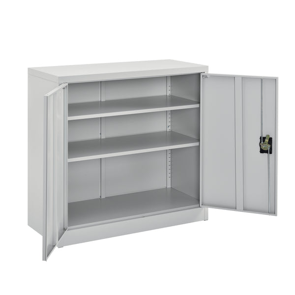 Kantoorkast metaal met slot sleutels en planken 90x40x90 cm - verschillende kleuren