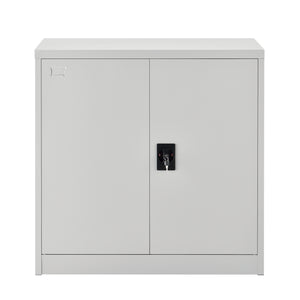 Kantoorkast metaal met slot sleutels en planken 90x40x90 cm - verschillende kleuren