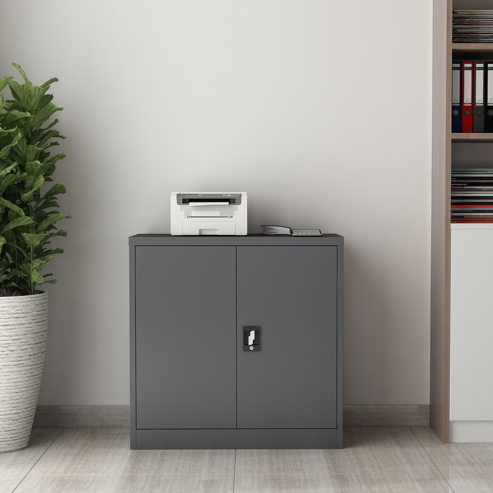 Aktenschrank Molise 90x40x90cm staal in versch. kleuren [en.casa] - premiumXL