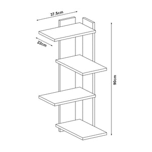 [en.casa] Wandrek Hasvik 39,5x39,5x90 cm - 6 varianten