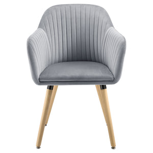 Fauteuil eetkamerstoel Dover 83x57,5x57 cm stof - 2 kleuren