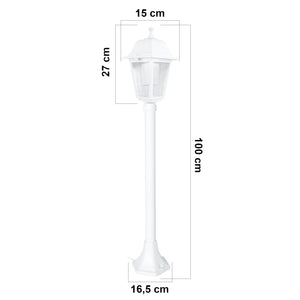 [lux.pro] Staande lamp voor buiten Keighley E27 - 3 varianten