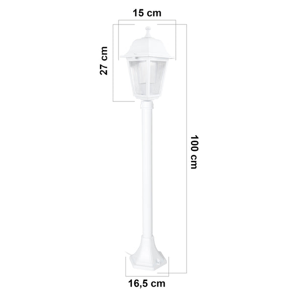 [lux.pro] Staande lamp voor buiten Keighley E27 - 3 varianten