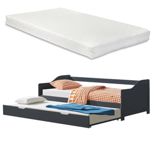 Bedbank tienerbed met onderschuifbed icl. matrassen - verschillende kleuren